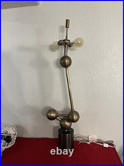 Mid century modern brass / bronze lamp RARE
