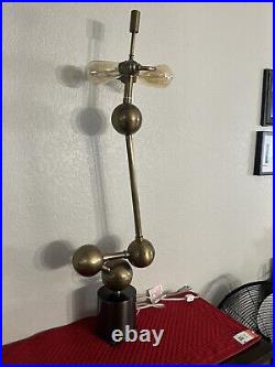 Mid century modern brass / bronze lamp RARE
