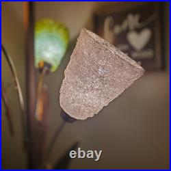 Mid century modern tension pole lamp Spaghetti Lucite 1950s 1960s Rare