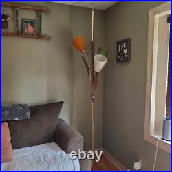 Mid century modern tension pole lamp Spaghetti Lucite 1950s 1960s Rare
