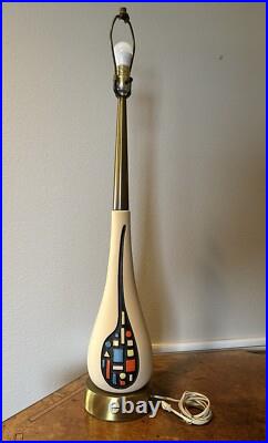 Midcentury Lamp Italian Ceramic Rare Vintage MCM. Tall, Slender & Gorgeous Midcentury Lamp Italian Ceramic Rare Vintage MCM. Tall, Slender & Gorgeous