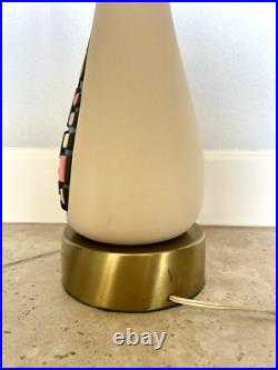 Midcentury Lamp Italian Ceramic Rare Vintage MCM. Tall, Slender & Gorgeous