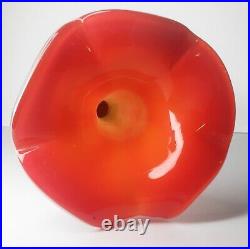 Murano Glass Cased Glass Large Cala Lilly Vase