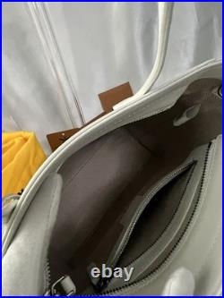 NWT RARE MCM Mini Aren Top Zip Tote White/Black