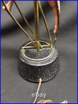 Nice Looking Rare 1954 FORDYCE Mid-Century Modern Pink Bird Table Lamp