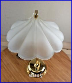 ORREFORS Art Glass table lamp, rare mid century modern by Carl Fagerlund