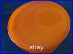 Orange Opal White Vase Very Rare Denmark