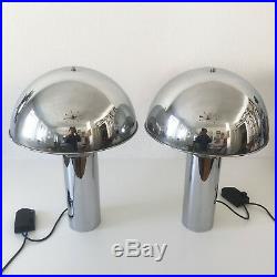 PAIR of LARGE & RARE Mid Century Modern TABLE LAMPS by WKR, Germany, 1970s