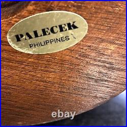 PALECEK Vintage Mid-Century Modern Rattan Table Lamps Allan Palecek MCM RARE