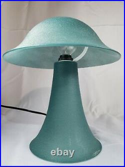 PEILL PUTZLER Mushroom Table lamp 70s Vintage Mid Century Modern Rare Blue