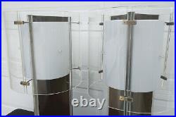 Pair Of Mid Century Modern Rare Unique Massimo Vignelli Style Lucite Table Lamps Pair Of Mid Century Modern Rare Unique Massimo Vignelli Style Lucite Table Lamps