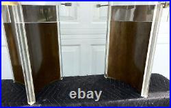 Pair Of Mid Century Modern Rare Unique Massimo Vignelli Style Lucite Table Lamps Pair Of Mid Century Modern Rare Unique Massimo Vignelli Style Lucite Table Lamps