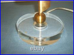 Pair Of Mid Century Rare Unique Luciano Frigerio Style Spiral Lucite Table Lamps