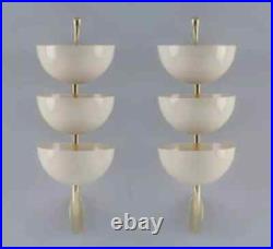 Pair Rare Sconces Italian Stilnovo Style Mid Century Wall Lights Lamps Fixture