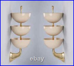 Pair Rare Sconces Italian Stilnovo Style Mid Century Wall Lights Lamps Fixture Pair Rare Sconces Italian Stilnovo Style Mid Century Wall Lights Lamps Fixture