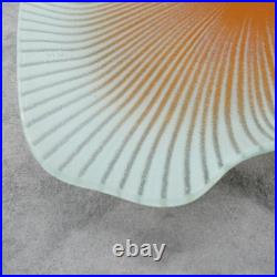 Paramecium-Shaped Art Glass Platter by Master ART DISH BOWL Maurice Heaton RARE