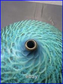 Paul Jeselskis Mid-Century Modern Blue-Green Vase- Rare Find