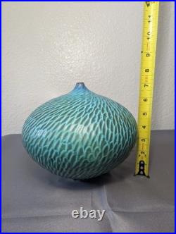 Paul Jeselskis Mid-Century Modern Blue-Green Vase- Rare Find