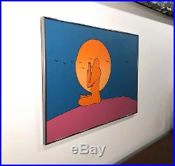 Peter Max Lithograph Signed Numbered 1971 Rare Original Pop Art Mid Century Mod