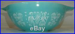Pyrex Amish Butterprint Cinderella Bowls RARE With BOX Turquoise 441 442 443 444