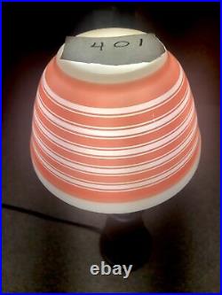 Pyrex Rainbow Pink Stripe 3pc Mixing bowl Set, Very Rare 401, 402 & 403