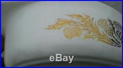 Pyrex Rare Golden Thistle 045 With Lid Htf
