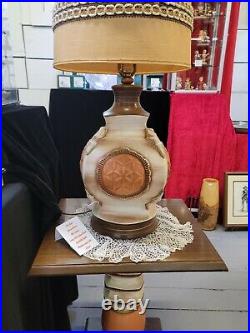 RAREST of RARE Vintage HOWARD KRON Mid Century Modern Ceramic Lamp with TABLE