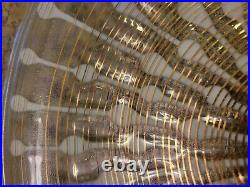 RARE 12 Glass Platter Mid Century Modern MCM Classic Line Design Signed HIGGINS