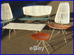 RARE 1950s 1960s Arthur Umanoff Mid-Century Modern Porch Furniture Set