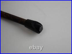 RARE 1950s/60s Mid Century Modern MCM Paul Mayen Wicker & Iron 3-Leg Table Lamp