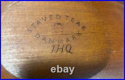 RARE 1950s DANMARK Staved MCM Danish Modern Jens Quistgaard CANOE Bowl 20