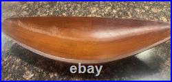 RARE 1950s DANMARK Staved MCM Danish Modern Jens Quistgaard CANOE Bowl 20