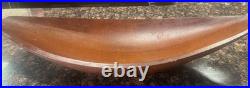 RARE 1950s DANMARK Staved MCM Danish Modern Jens Quistgaard CANOE Bowl 20