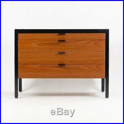RARE 1956 George Nelson Herman Miller Dresser Cabinet Walnut Marble Black Frame