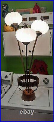 RARE 1960's Vintage LARGE MAJESTIC table lamp MID CENTURY MODERN