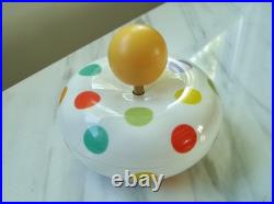 RARE 1960's Vintage POLKA DOT Mid-Century Modern ARABIA FINLAND MUSIC BOX MCM