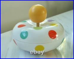 RARE 1960's Vintage POLKA DOT Mid-Century Modern ARABIA FINLAND MUSIC BOX MCM