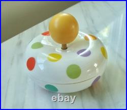 RARE 1960's Vintage POLKA DOT Mid-Century Modern ARABIA FINLAND MUSIC BOX MCM
