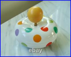 RARE 1960's Vintage POLKA DOT Mid-Century Modern ARABIA FINLAND MUSIC BOX MCM