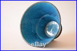 RARE 29,5 cm Kahler HAK Denmark HUGE Bowl Turquoise Nils Danish pottery Denmark