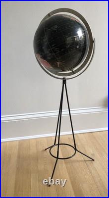 RARE 50s Replogle Mid Century Modern 10 Starlight Floor Globe Paul McCobb Era