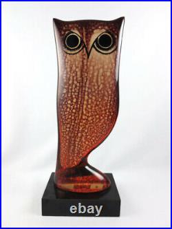 RARE Abraham Palatnik Large Lucite Owl Acylic Optic Art PAL Mid Century Modern