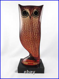 RARE Abraham Palatnik Large Lucite Owl Acylic Optic Art PAL Mid Century Modern