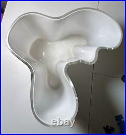 RARE Alvar Aalto 3030 Savoy Vase Large 20cm Opaline White Signed Finland