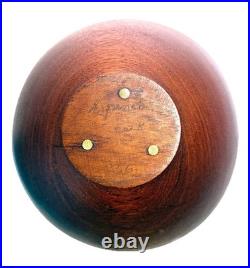 RARE Arthur Espenet Carpenter teak bowl signed and dated'56
