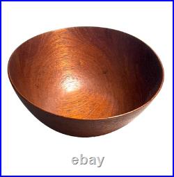 RARE Arthur Espenet Carpenter teak bowl signed and dated'56