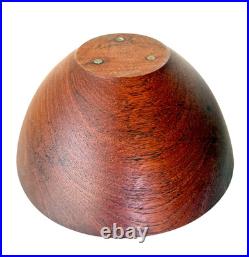 RARE Arthur Espenet Carpenter teak bowl signed and dated'56