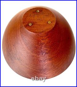 RARE Arthur Espenet Carpenter teak bowl signed and dated'56