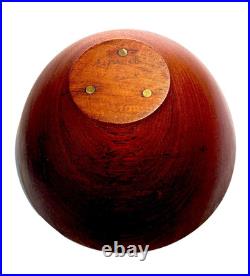 RARE Arthur Espenet Carpenter teak bowl signed and dated'56