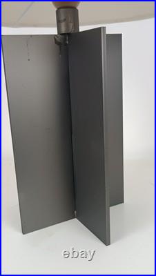 RARE COLLECTIBLE mid century modern croisillion JM FRANK DESIGN Lamps pair